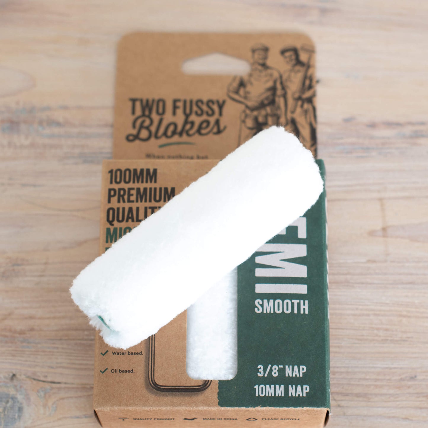Box of 3 10mm Nap microfibre rollers from Two Fussy Blokes