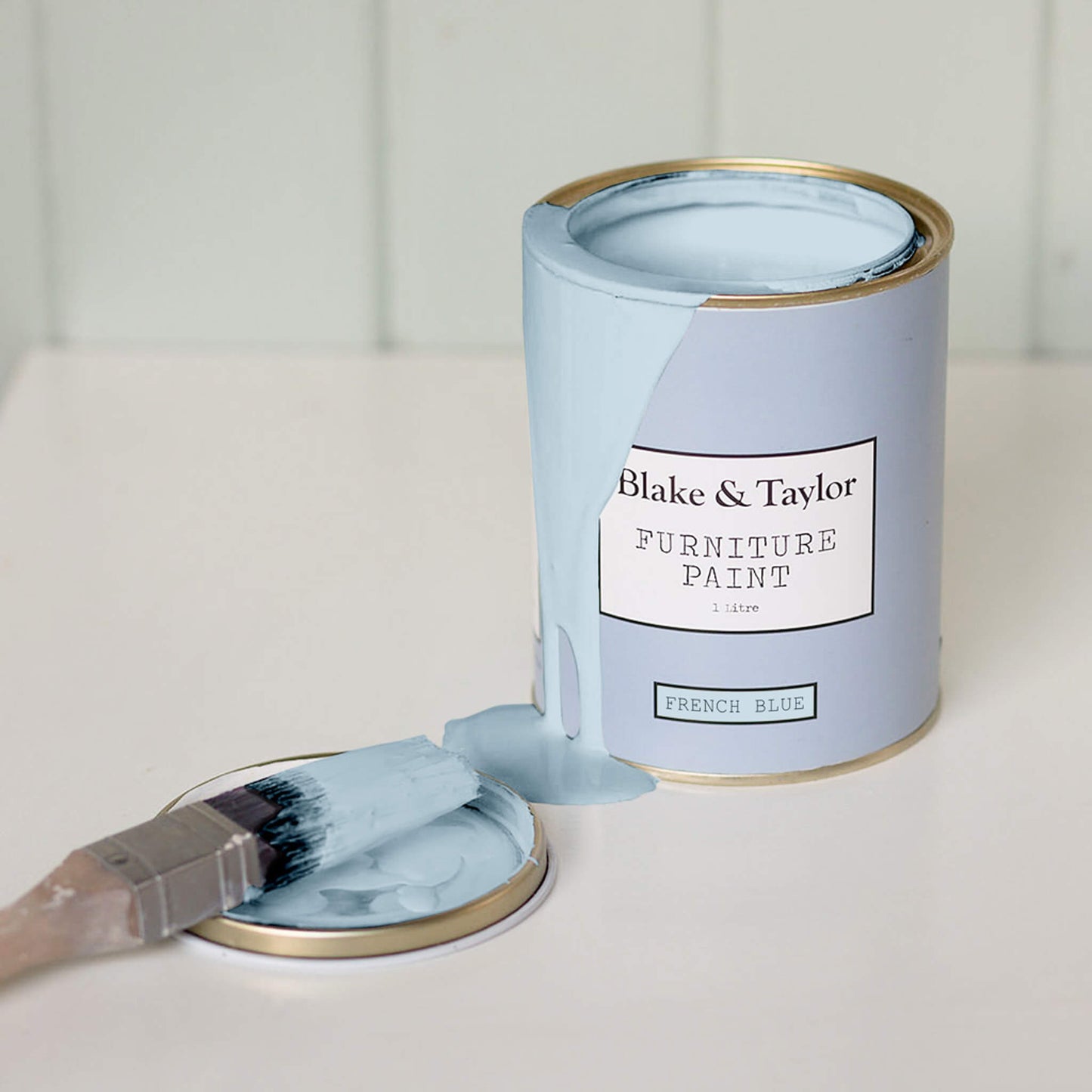 1 litre tin of Blake & Taylor French Blue Chalk Furniture Paint