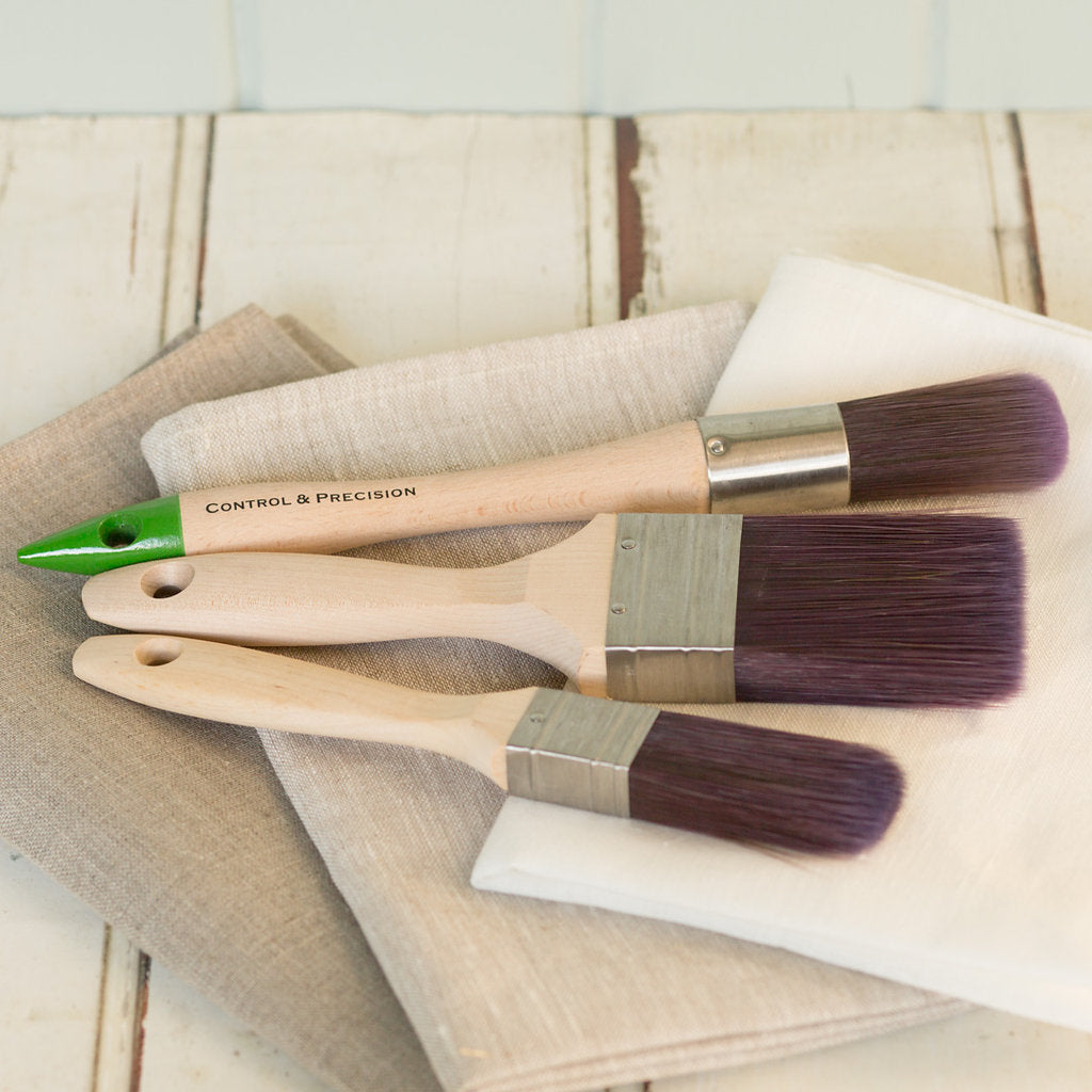 Set of 3 Blake & Taylor Paint synthetic bristle brushes