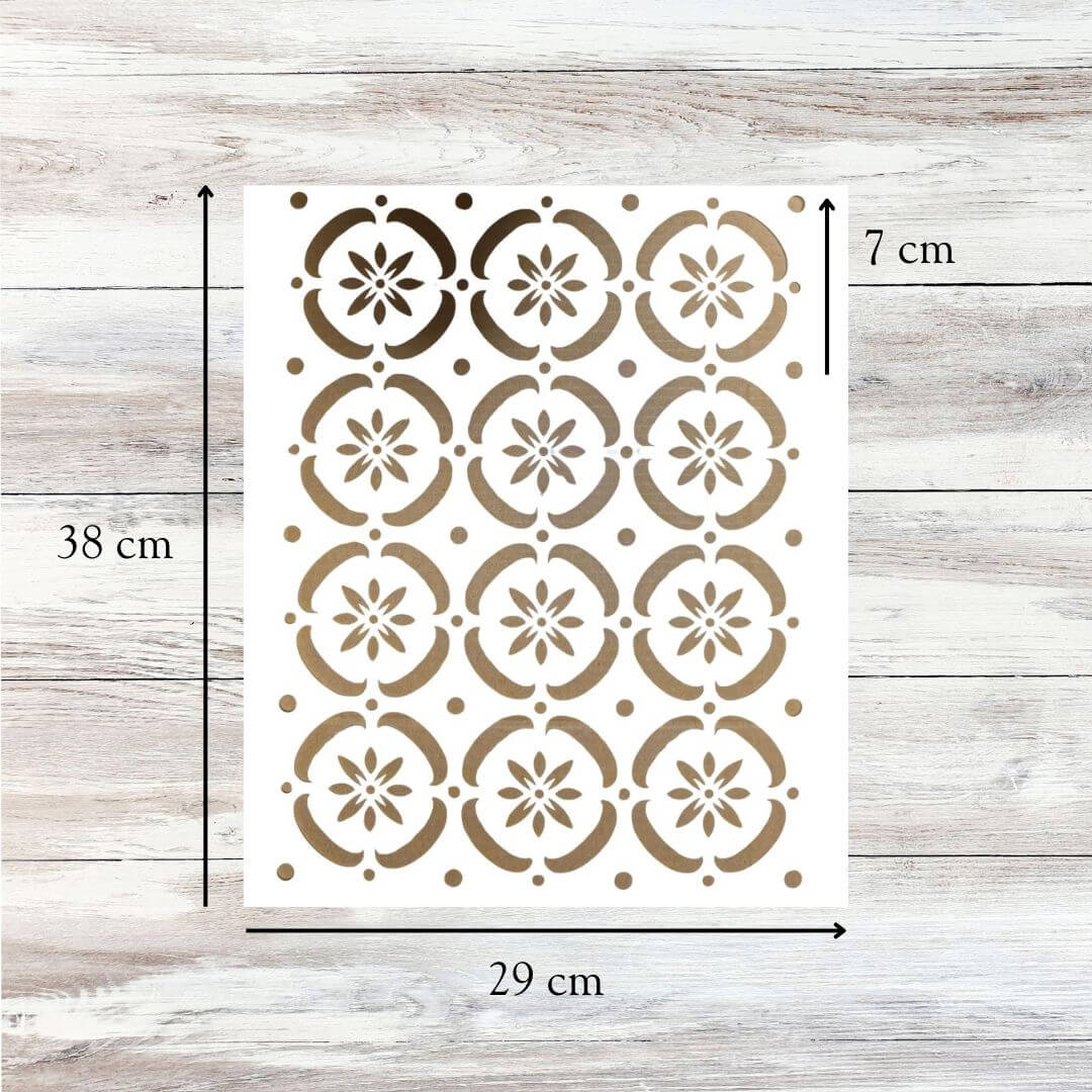 Flower Power Furniture Stencil - Blake & Taylor Chalk Furniture Paint