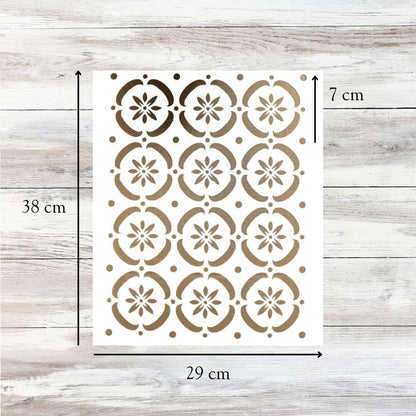 Flower Power Furniture Stencil - Blake & Taylor Chalk Furniture Paint