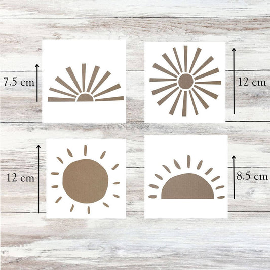 boho sun stencil