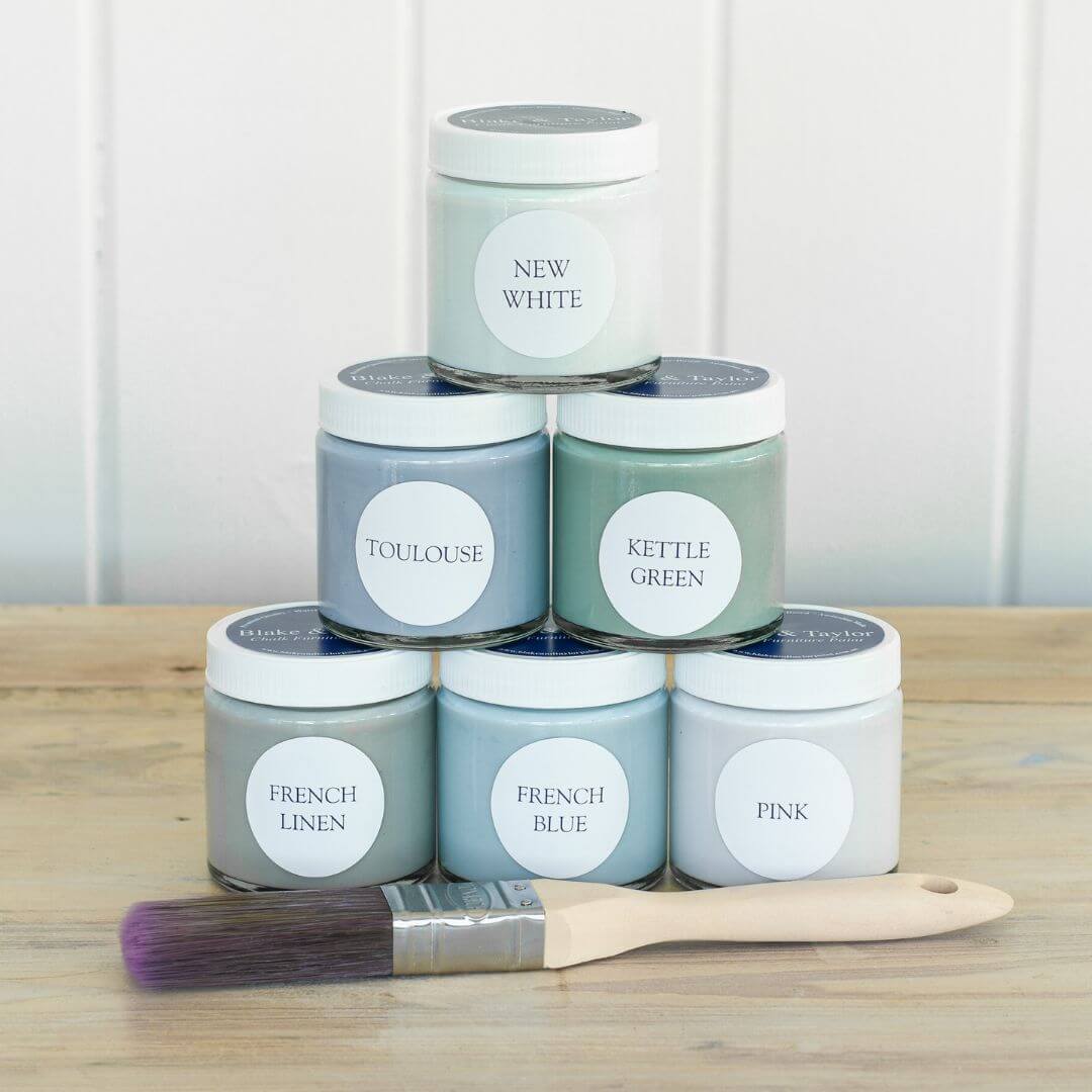 6 x 120ml Sample Pots of Blake & Taylor Chalk Furniture Paint