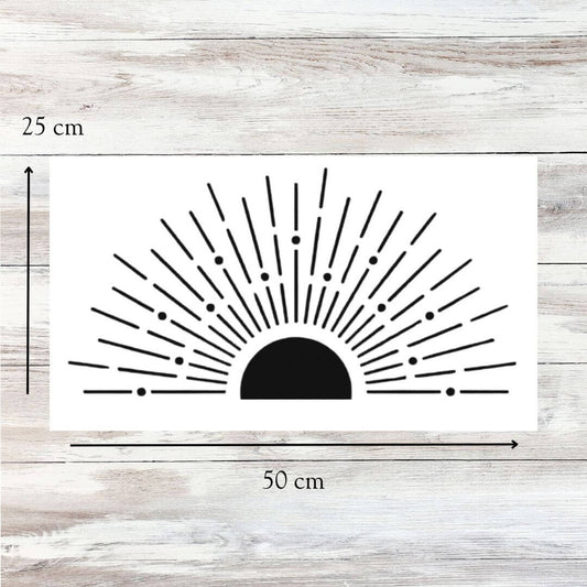 Rising Sun Furniture Stencil - Blake & Taylor Chalk Furniture Paint